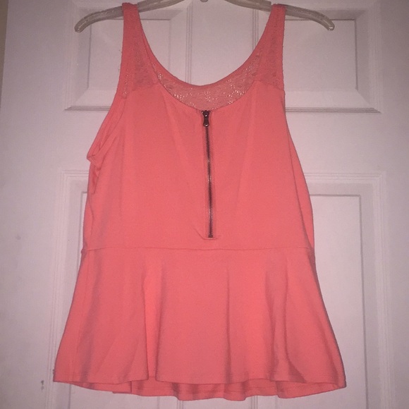 Express peplum tank top with zipper. Size … - Picture 2 of 3
